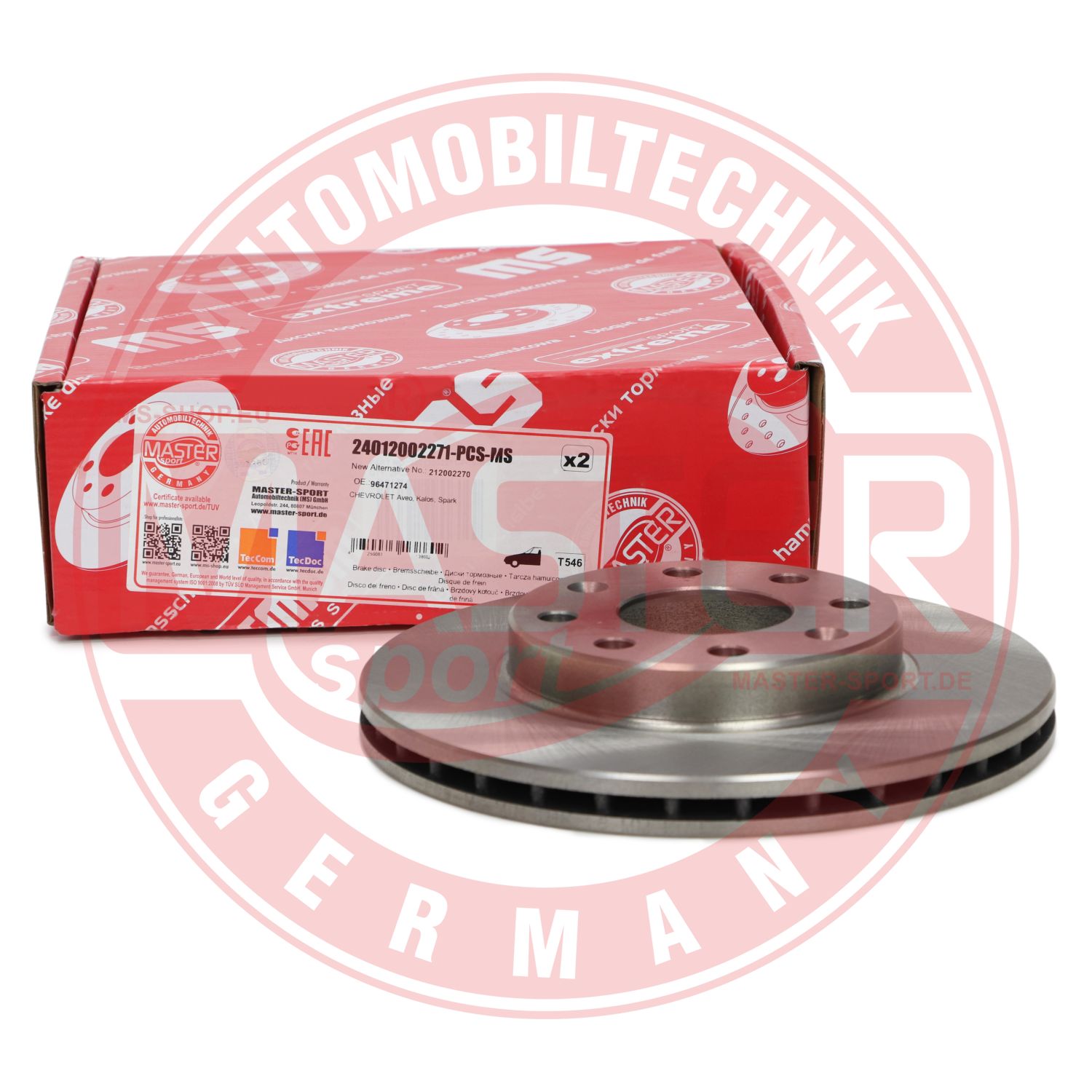Disc frana MASTERSPORT GERMANY 24012002271-PCS-MS
